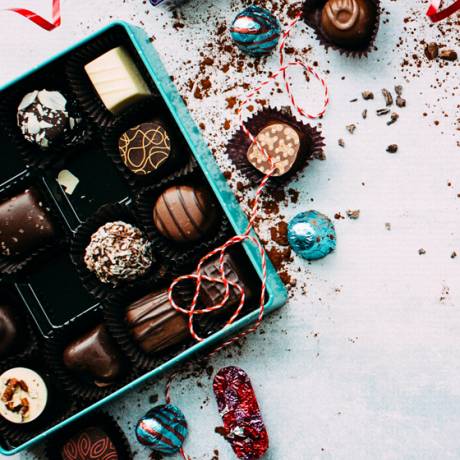 Assortiment de chocolats de noël